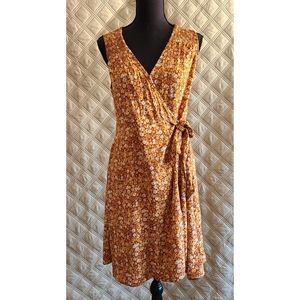 Universal Thread orange flower sleeveless dress